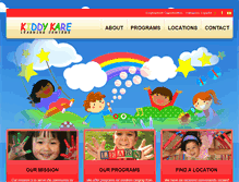 Tablet Screenshot of kiddykaredaycare.com